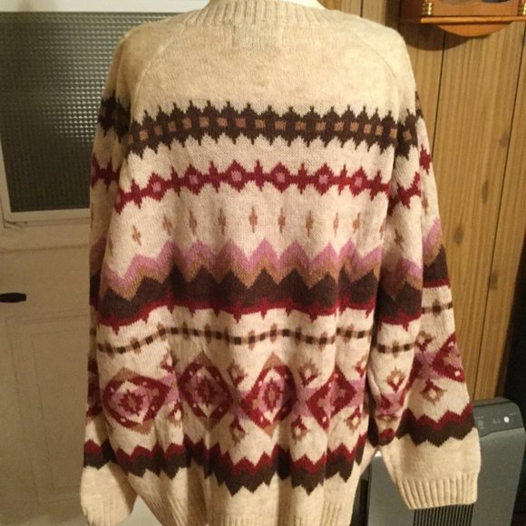 NWT fair isle print knit sweater plus size - Picture 6 of 10